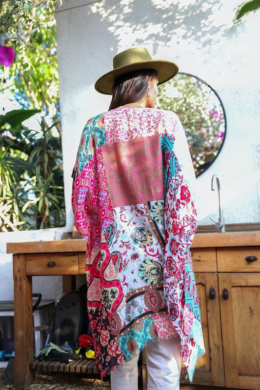 Boho Patchwork Kimono